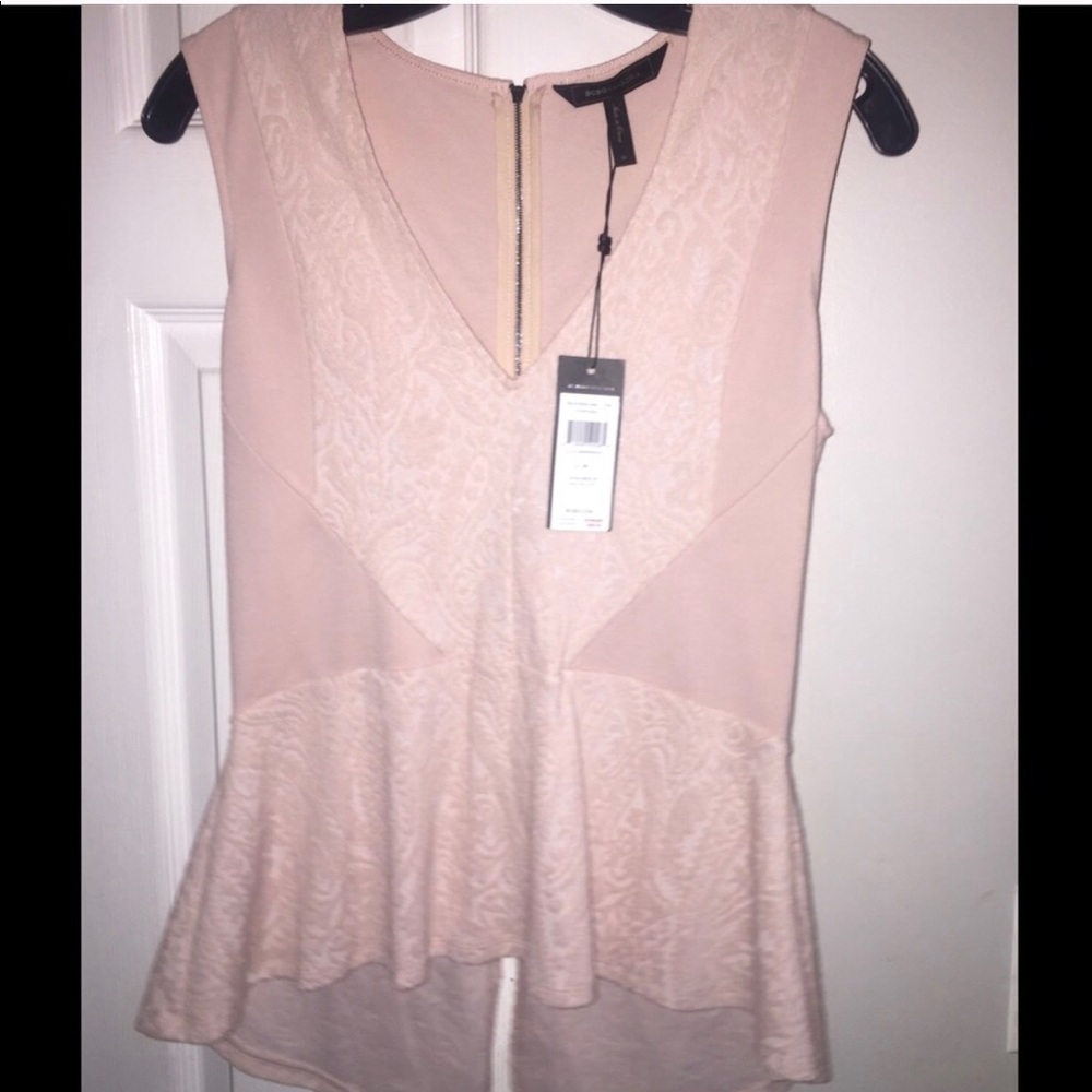 BCBG peplum top